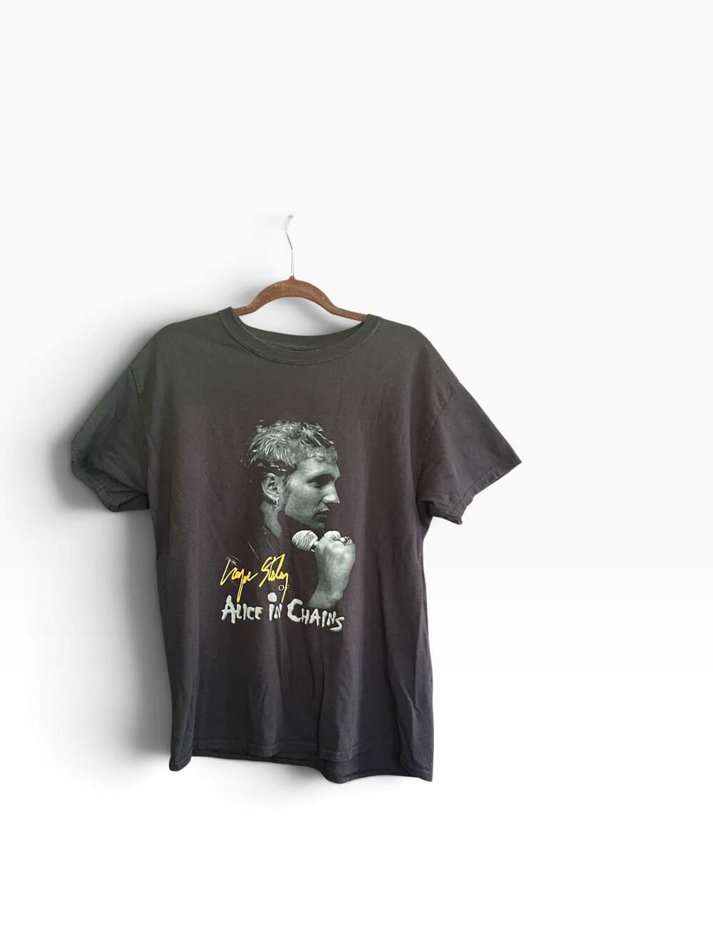 Alice in Chains Layne Staley Band Grunge Band Tee Faded Black 90s